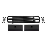 1994-2002 Dodge Ram 2500 4WD Rear Lift Blocks with Premium Forged Flat Top U-Bolts