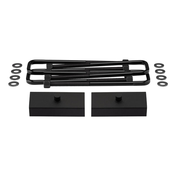 1994-2002 Dodge Ram 2500 2WD Rear Lift Blocks with Premium Forged Flat Top U-Bolts