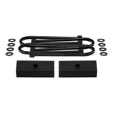 1997-2012 Ford Ranger Rear Lift Blocks with Premium Forged Flat Top U-Bolts