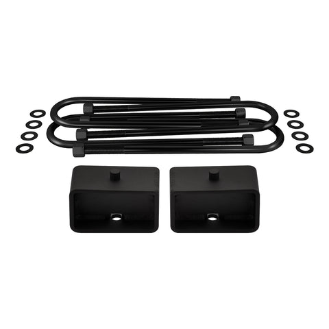 2002-2008 Dodge Ram 1500 2WD Rear Suspension Lift Blocks with Round Bend 9/16 U-Bolts-Suspension Lift Kits-Supreme Suspensions®-3" Tall Blocks - 9/16 Pin-Supreme Suspensions®