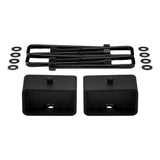 1995-1999 Chevrolet Tahoe 2WD Rear Lift Blocks with Premium Forged Flat Top U-Bolts