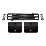 1999-2007 (Classic) Chevrolet Silverado 1500 4WD Rear Lift Blocks with Premium Forged Flat Top U-Bolts