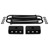 2003-2013 Dodge Ram 3500 4WD [3.5" Rear Axle] Rear Lift Blocks with Round Bend U-Bolts