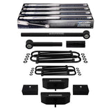 1999-2004 Ford F250 Super Duty Fuld Suspension Lift Kit med justerbar skinnestang og ProComp Shocks 4WD 4x4