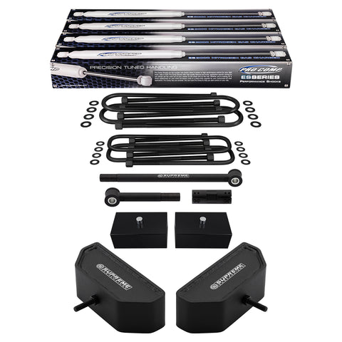 1999-2004 Ford F350 Super Duty Full Suspension Lift Kit with Adjustable Track Bar and ProComp Shocks 4WD 4x4-Suspension Lift Kits-Supreme Suspensions®-Non-Overloads-3"-2"-Supreme Suspensions®