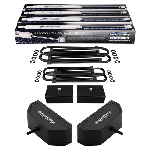 1999-2004 Ford F250 Super Duty طقم رفع التعليق الكامل مع ProComp Shocks 4WD 4x4-Suspension Kits-Supreme Suspension®-Supreme Suspensions®
