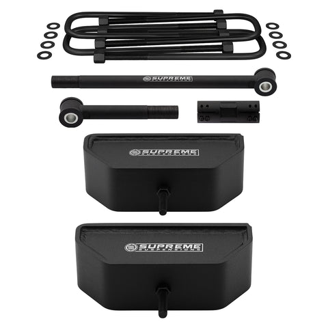 1999–2004 Ford F350 Super Duty-Höherlegungssatz vorne mit verstellbarer Spurstange 4WD 4x4-Aufhängungshöherlegungssätze-Supreme Suspensions®-3,5"-Supreme Suspensions®