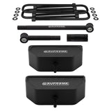 kit de elevación de nivelación de suspensión delantera Ford F250 Super Duty 4WD 1999-2004 con amortiguadores Bilstein y barra de seguimiento ajustable