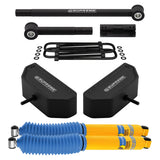 1999-2004 Ford F350 Super Duty 4WD nivelleringsliftset voorwielophanging met Bilstein-schokken en verstelbare spoorstang