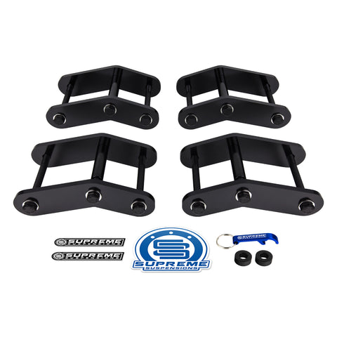 1987-1995 Jeep Wrangler YJ 1.25" Full Front And Rear Lift Shackles Kit 2WD 4WD-Suspension Lift Kits-Supreme Suspensions®-Supreme Suspensions®
