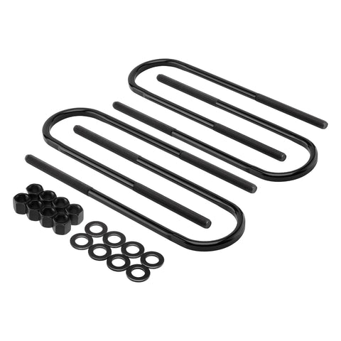 Forged Flat Top Round U-Bolts 17.5" Long x 3.5" Wide x 5/8" Threads Fits 99-16 Ford F-250 Super Duty-Supreme Suspension® Flat Top U-Bolts-Supreme Suspensions®-Supreme Suspensions®