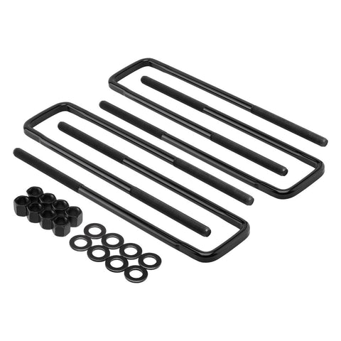 Forged Flat Top Square U-Bolts 18.5" Long x 3.25" Wide x 5/8" Threads For Silverado 2500HD-Supreme Suspension® Flat Top U-Bolts-Supreme Suspensions®-Supreme Suspensions®