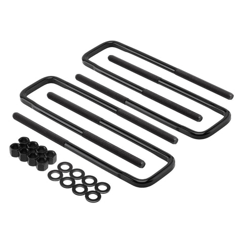 Forged Flat Top Square U-Bolts 13.5" Long x 3.25" Wide x 5/8" Threads For Sierra 3500HD-Supreme Suspension® Flat Top U-Bolts-Supreme Suspensions®-Supreme Suspensions®