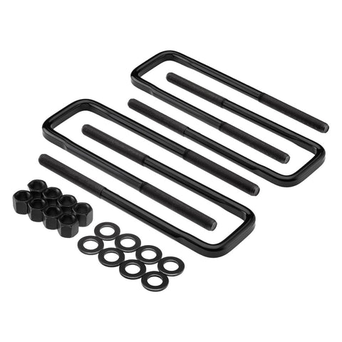 Square Bend Forged Flat Top U-Bolts 10" Long x 2.5" Wide x 9/16" Threads For GMC Models-Supreme Suspension® Flat Top U-Bolts-Supreme Suspensions®-Supreme Suspensions®