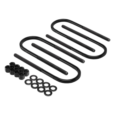 Round Bend Forged Flat Top U-Bolts 10" Long x 3.5" Wide x 9/16" Threads Fits Dodge Models-Supreme Suspension® Flat Top U-Bolts-Supreme Suspensions®-Supreme Suspensions®