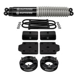 kit de elevación de suspensión completa Nissan Titan 2004-2015 con kit de giro de perno en U trasero y amortiguadores MAX Performance 2WD 4WD