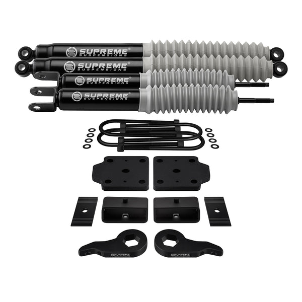 1999-2007 Chevrolet Silverado 1500 4WD Full Suspension Lift Kit with Rear U-Bolt Flip Kit & MAX Performance Shocks