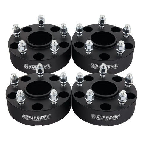 2006-2009 Mitsubishi رايدر 2WD 4WD Hub Centric 5x139.7 فواصل عجلات 77.8 مم فواصل ومحولات مركزية للتجويف - نظام تعليق سوبريم - أسود - (x4) قطعة - 1.5 بوصة نظام تعليق فاصل - سوبريم®