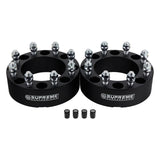 Wheel Spacers Set DODGE RAM 2500 3500 8x6.5" BP / 9/16"x18 Studs + Tire Valve Caps