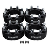 Wheel Spacers Set DODGE RAM 2500 3500 8x6.5" BP / 9/16"x18 Studs + Tire Valve Caps