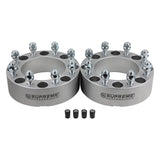 Wheel Spacers Set DODGE RAM 2500 3500 8x6.5" BP / 9/16"x18 Studs + Tire Valve Caps