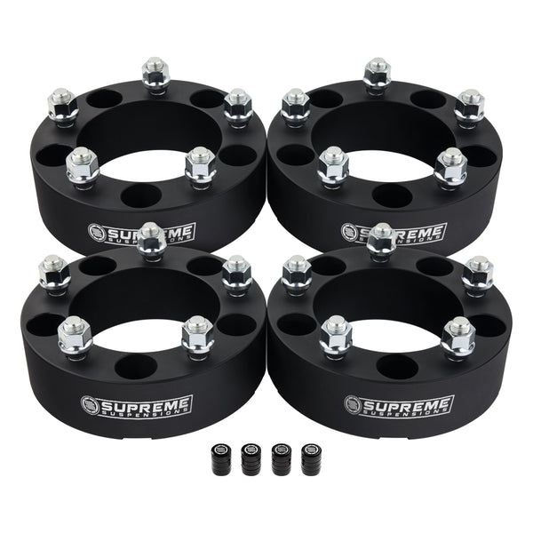 Wheel Spacers Ford F150 / Ram 1500 - 5x5.5" BP / 1/2" x 20 Studs + Valve Caps