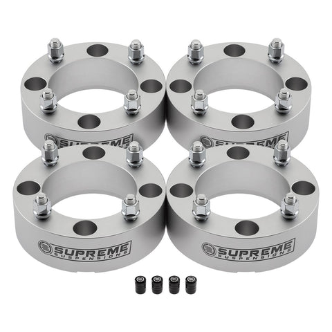 2016-2021 Honda Pioneer 1000 Lug Centric Wheel Spaces / NEW PREMIUM TIRE VALVE CAPS-Wheel Spacers & Adapters-Supreme Suspensions®-4pc Kit: Front and Rear-1.5 Inch Thick-Supreme Suspensions®