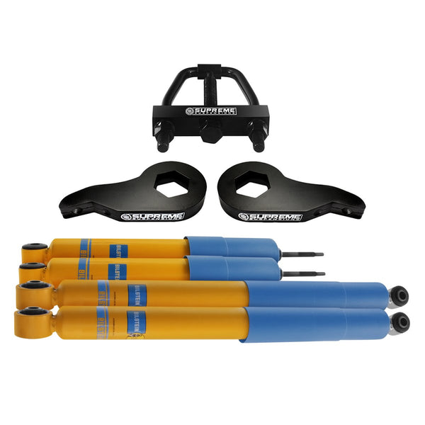 2002-2006 Chevy Avalanche 2500 Front Suspension Lift Kit w/ Install Tool & Bilstein Shocks 4WD 4x4