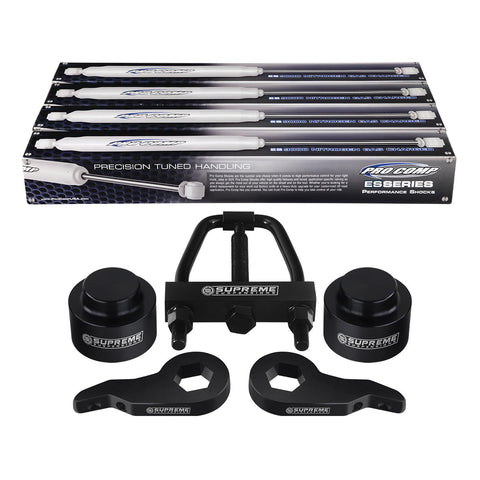 2000-2006 Chevy Tahoe Full Suspension Lift Kit, Torsion Key Tool & Extended Pro Comp Shocks 2WD 4WD-Suspension Lift Kits-Pro Comp e Supreme Suspensions-Billet Aluminium-1.5"-Supreme Suspensions®