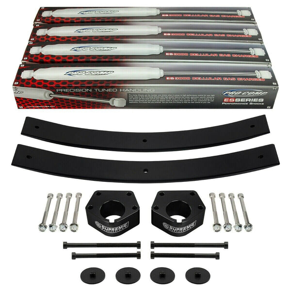 kit de amortiguadores de elevación completa delanteros de 2,5" + traseros de 2" para Toyota ifs t100 4wd 1993-1998