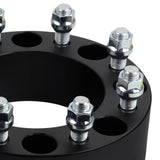 Wheel Spacers for Chevy Silverado 2500 3500 HD 8x180mm / Stud Size: M14x1.5 + Valve Caps