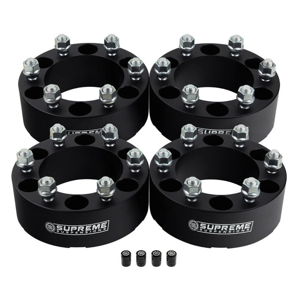 Wheel Spacers for NISSAN FRONTIER / PATHFINDER / XTERRA with 6x5.5" BP / M12x1.25 Studs / Tire Valve Caps
